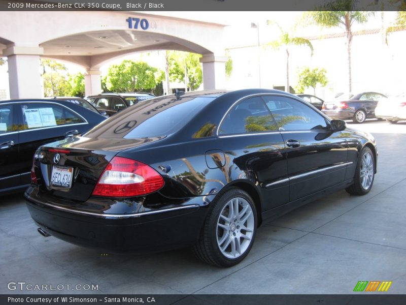 Black / Black 2009 Mercedes-Benz CLK 350 Coupe