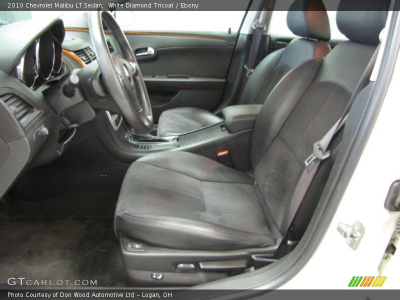 White Diamond Tricoat / Ebony 2010 Chevrolet Malibu LT Sedan