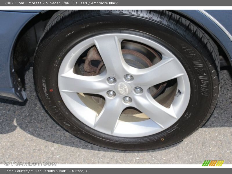 WR Blue Pearl / Anthracite Black 2007 Subaru Impreza 2.5i Sedan