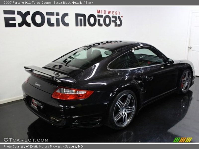 Basalt Black Metallic / Black 2007 Porsche 911 Turbo Coupe