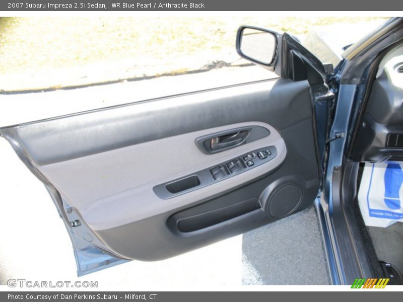 WR Blue Pearl / Anthracite Black 2007 Subaru Impreza 2.5i Sedan