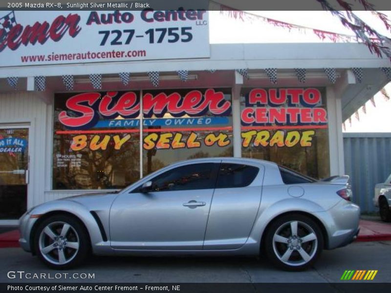 Sunlight Silver Metallic / Black 2005 Mazda RX-8