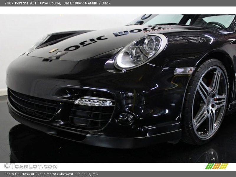 Basalt Black Metallic / Black 2007 Porsche 911 Turbo Coupe