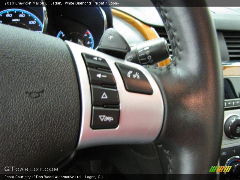 White Diamond Tricoat / Ebony 2010 Chevrolet Malibu LT Sedan