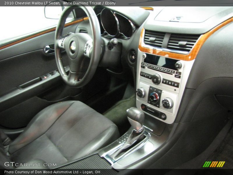 White Diamond Tricoat / Ebony 2010 Chevrolet Malibu LT Sedan