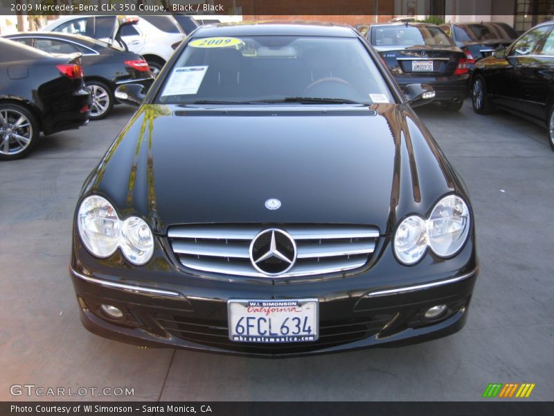 Black / Black 2009 Mercedes-Benz CLK 350 Coupe