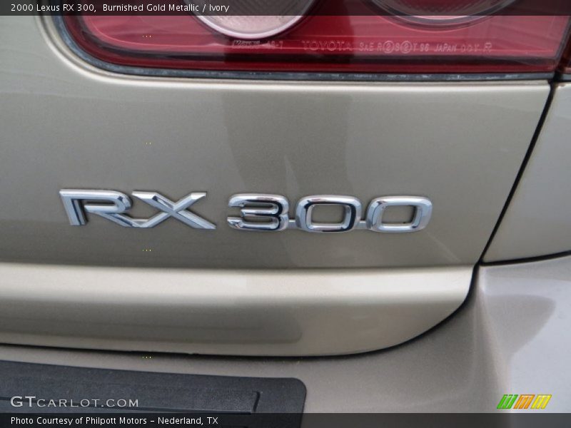 Burnished Gold Metallic / Ivory 2000 Lexus RX 300