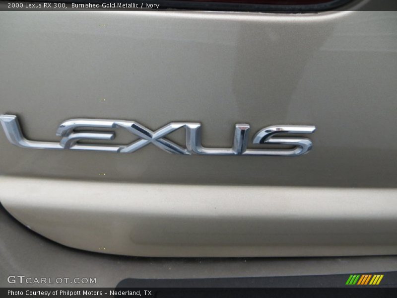 Burnished Gold Metallic / Ivory 2000 Lexus RX 300