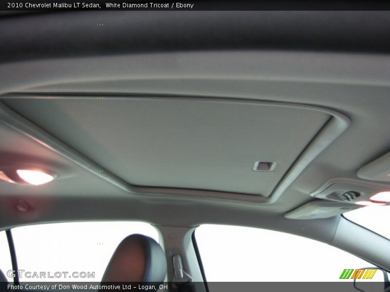 White Diamond Tricoat / Ebony 2010 Chevrolet Malibu LT Sedan