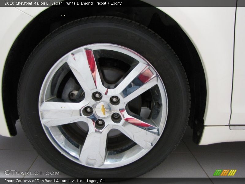 White Diamond Tricoat / Ebony 2010 Chevrolet Malibu LT Sedan