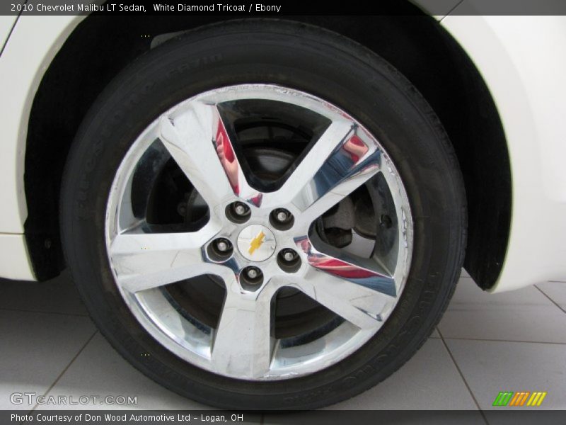 White Diamond Tricoat / Ebony 2010 Chevrolet Malibu LT Sedan