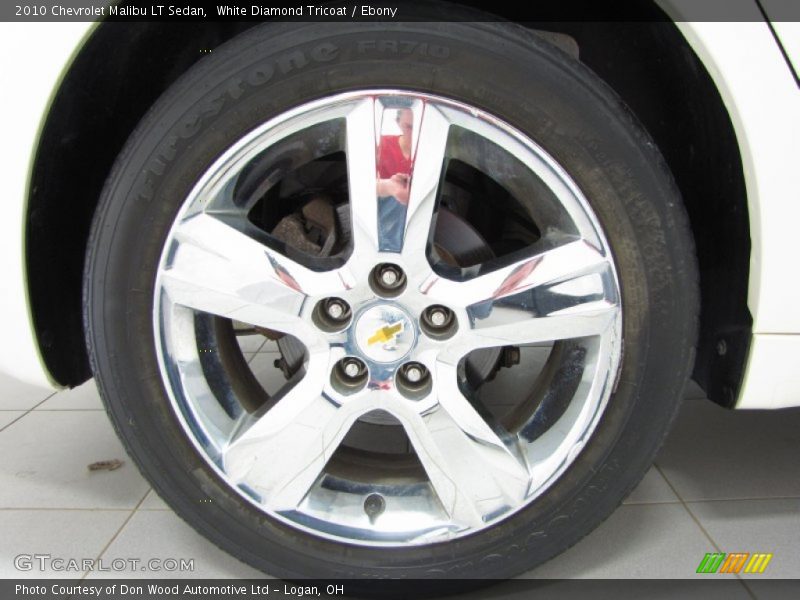 White Diamond Tricoat / Ebony 2010 Chevrolet Malibu LT Sedan