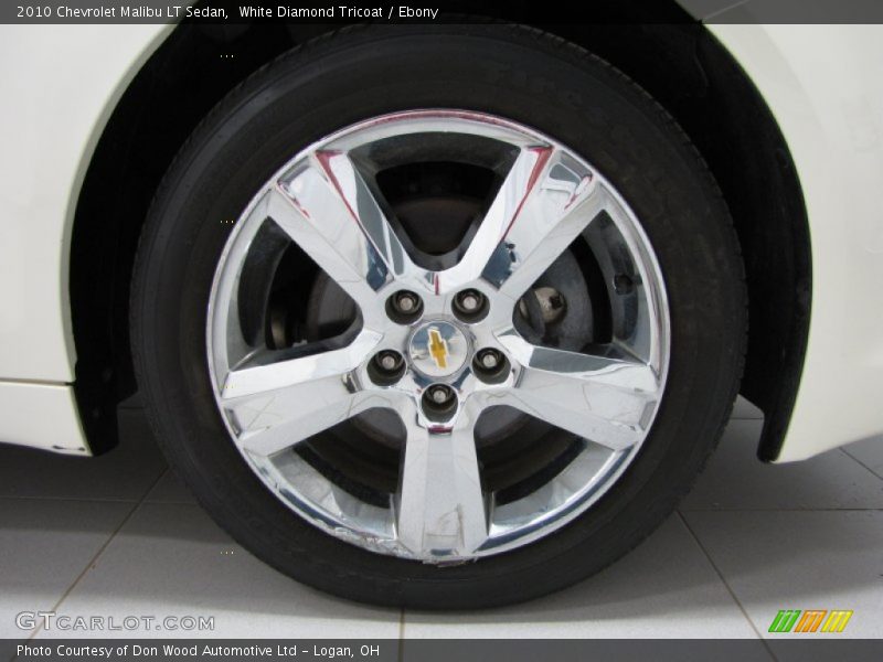 White Diamond Tricoat / Ebony 2010 Chevrolet Malibu LT Sedan