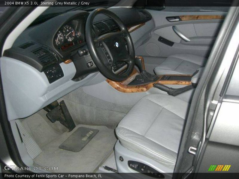 Sterling Grey Metallic / Grey 2004 BMW X5 3.0i