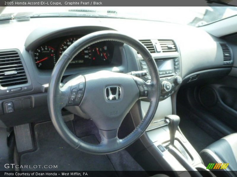 Graphite Pearl / Black 2005 Honda Accord EX-L Coupe