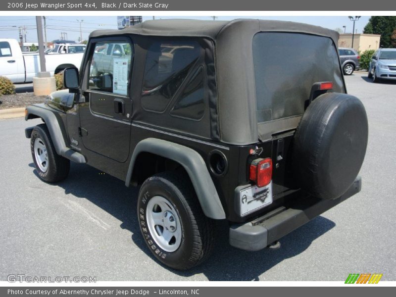 Black / Dark Slate Gray 2006 Jeep Wrangler Sport 4x4