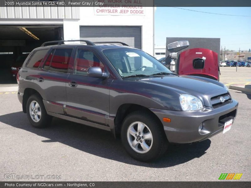 Pewter Gray / Gray 2005 Hyundai Santa Fe GLS 4WD