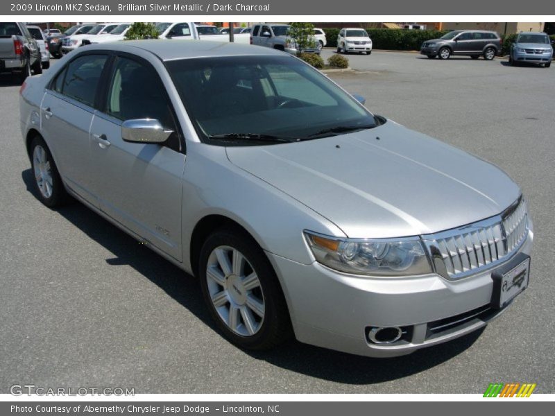 Brilliant Silver Metallic / Dark Charcoal 2009 Lincoln MKZ Sedan