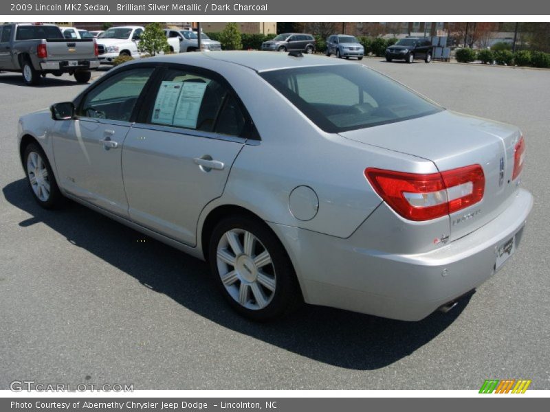 Brilliant Silver Metallic / Dark Charcoal 2009 Lincoln MKZ Sedan