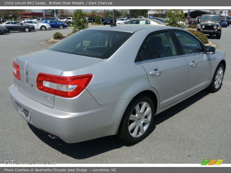 Brilliant Silver Metallic / Dark Charcoal 2009 Lincoln MKZ Sedan