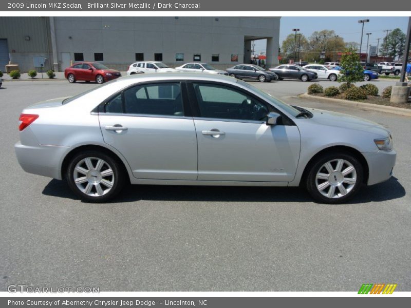 Brilliant Silver Metallic / Dark Charcoal 2009 Lincoln MKZ Sedan