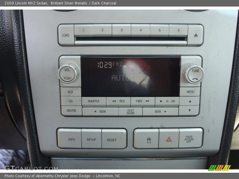 Controls of 2009 MKZ Sedan