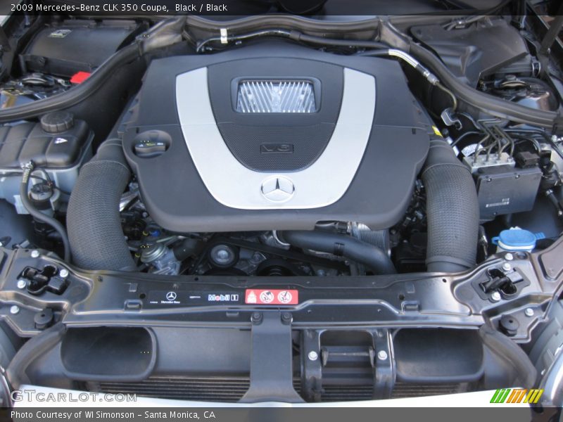 Black / Black 2009 Mercedes-Benz CLK 350 Coupe