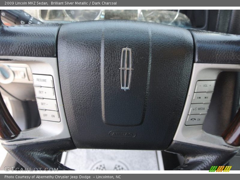 Brilliant Silver Metallic / Dark Charcoal 2009 Lincoln MKZ Sedan