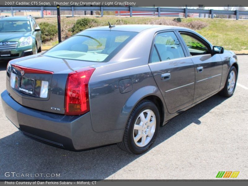 Thunder Gray Chromaflair / Light Gray/Ebony 2007 Cadillac CTS Sedan