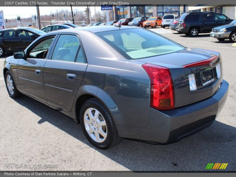 Thunder Gray Chromaflair / Light Gray/Ebony 2007 Cadillac CTS Sedan