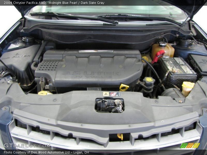 Midnight Blue Pearl / Dark Slate Gray 2004 Chrysler Pacifica AWD