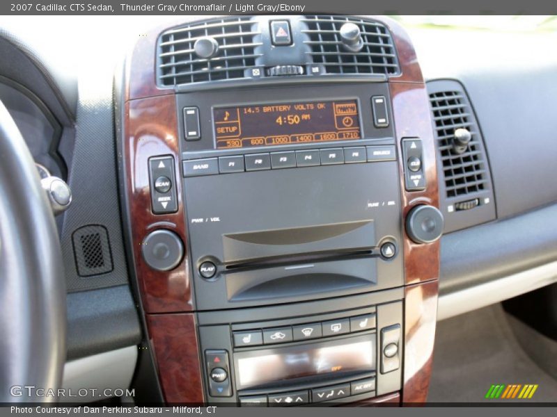 Thunder Gray Chromaflair / Light Gray/Ebony 2007 Cadillac CTS Sedan