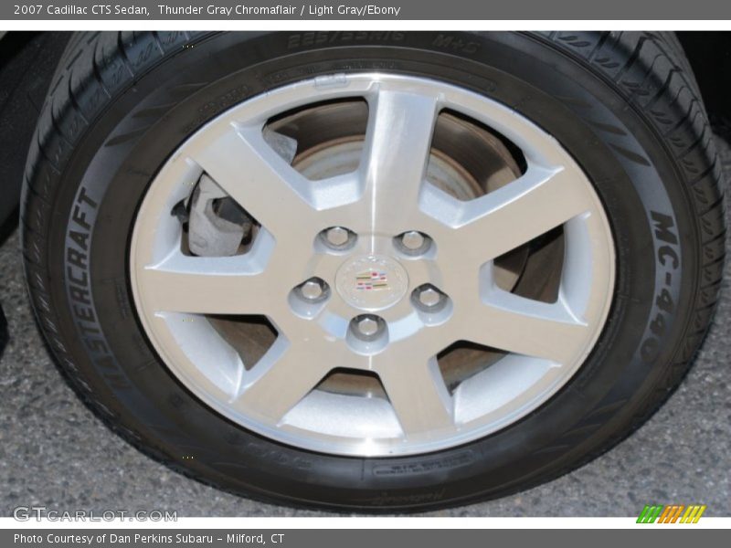 Thunder Gray Chromaflair / Light Gray/Ebony 2007 Cadillac CTS Sedan