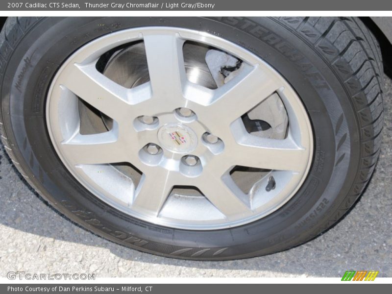 Thunder Gray Chromaflair / Light Gray/Ebony 2007 Cadillac CTS Sedan