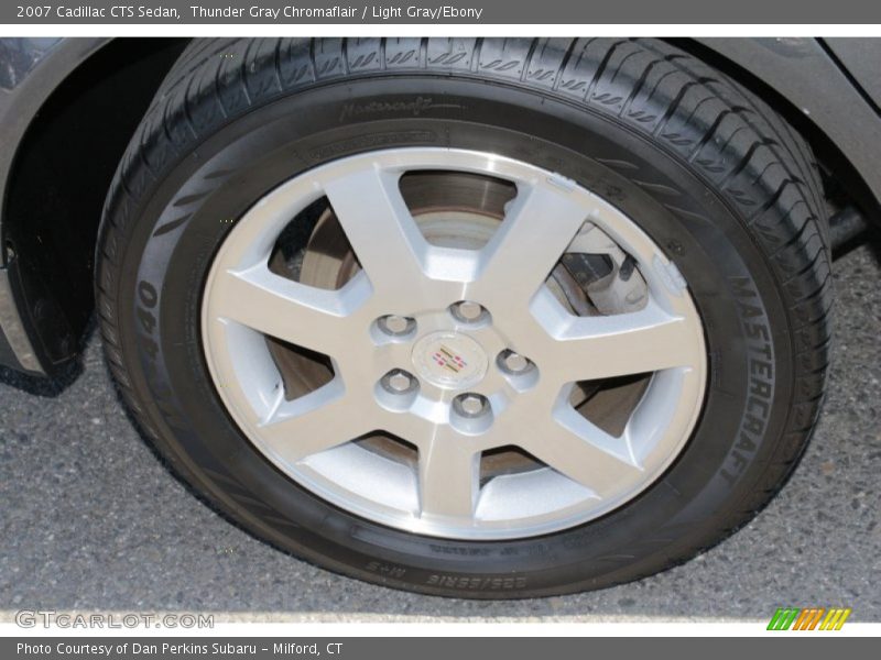 Thunder Gray Chromaflair / Light Gray/Ebony 2007 Cadillac CTS Sedan