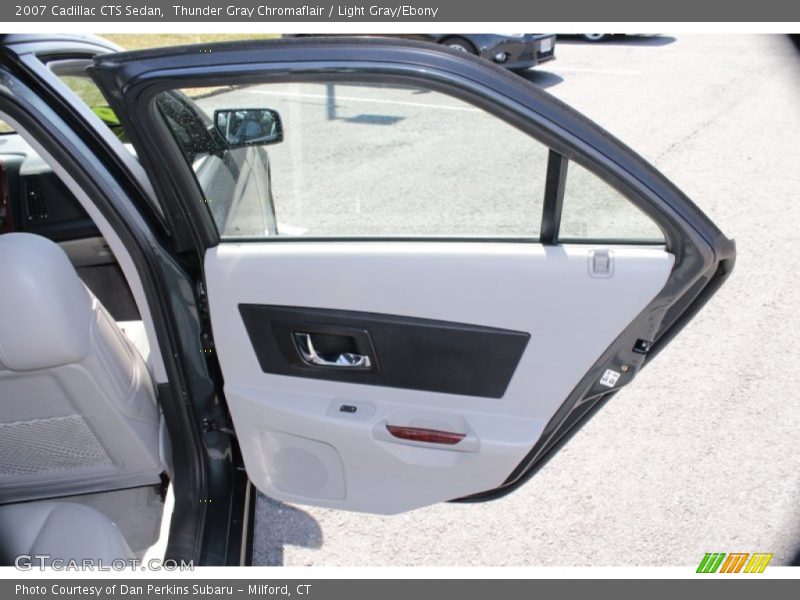 Thunder Gray Chromaflair / Light Gray/Ebony 2007 Cadillac CTS Sedan