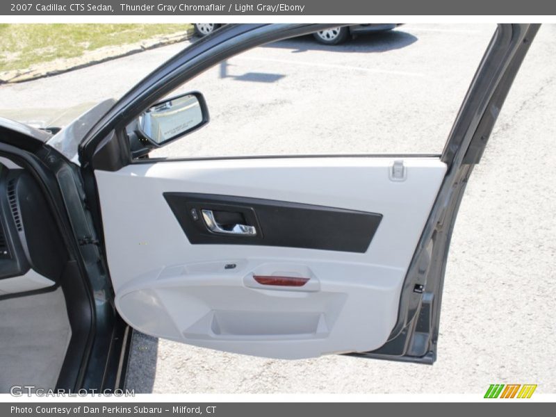 Thunder Gray Chromaflair / Light Gray/Ebony 2007 Cadillac CTS Sedan