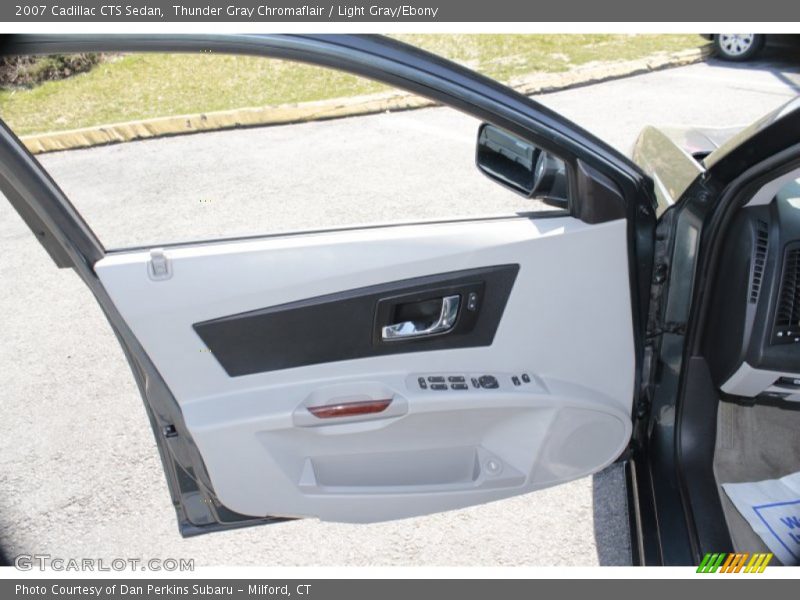Thunder Gray Chromaflair / Light Gray/Ebony 2007 Cadillac CTS Sedan