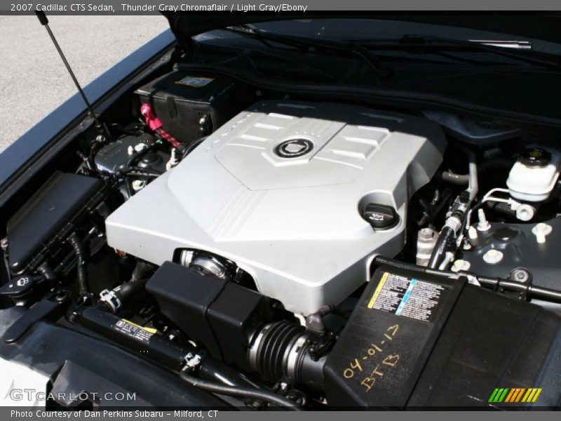 Thunder Gray Chromaflair / Light Gray/Ebony 2007 Cadillac CTS Sedan