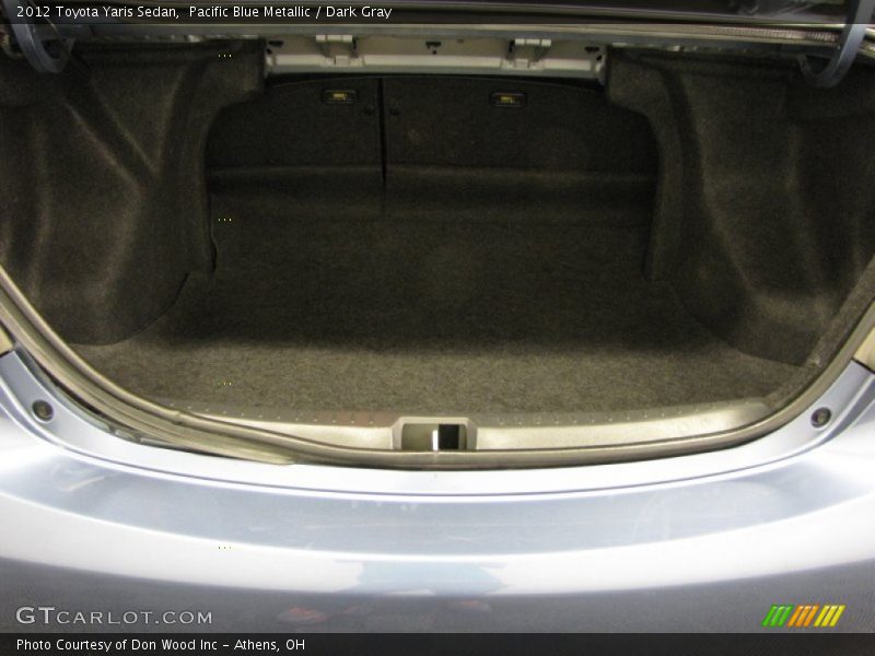 Pacific Blue Metallic / Dark Gray 2012 Toyota Yaris Sedan