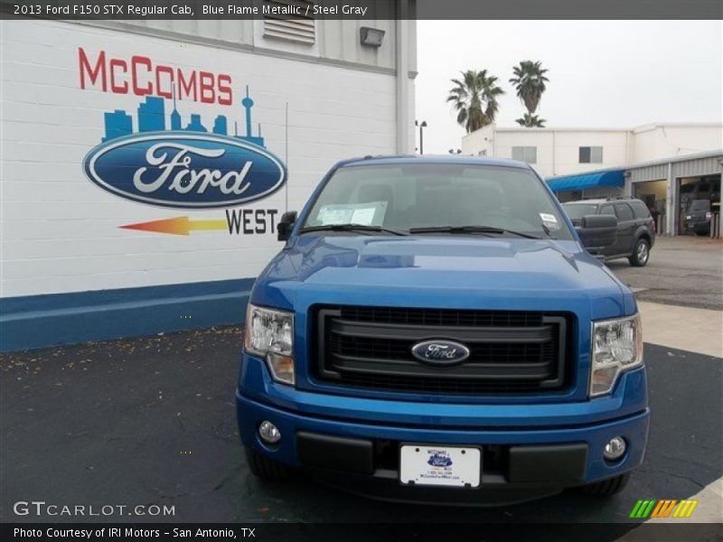 Blue Flame Metallic / Steel Gray 2013 Ford F150 STX Regular Cab