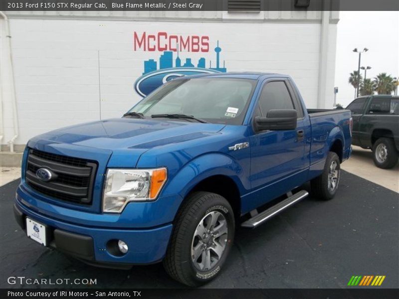 Blue Flame Metallic / Steel Gray 2013 Ford F150 STX Regular Cab