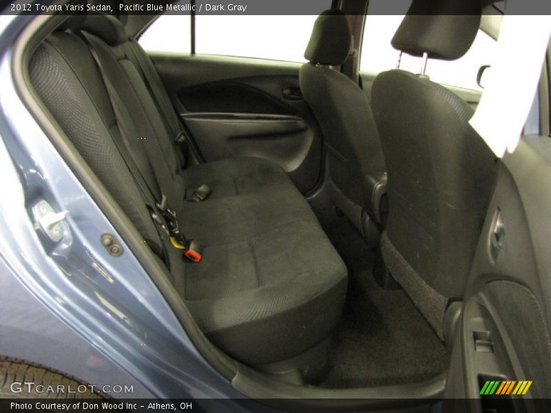 Pacific Blue Metallic / Dark Gray 2012 Toyota Yaris Sedan