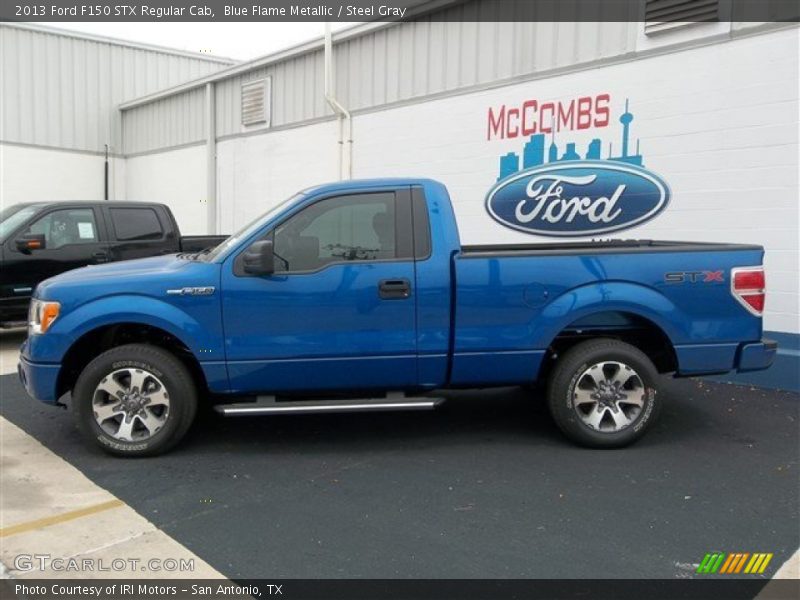 Blue Flame Metallic / Steel Gray 2013 Ford F150 STX Regular Cab