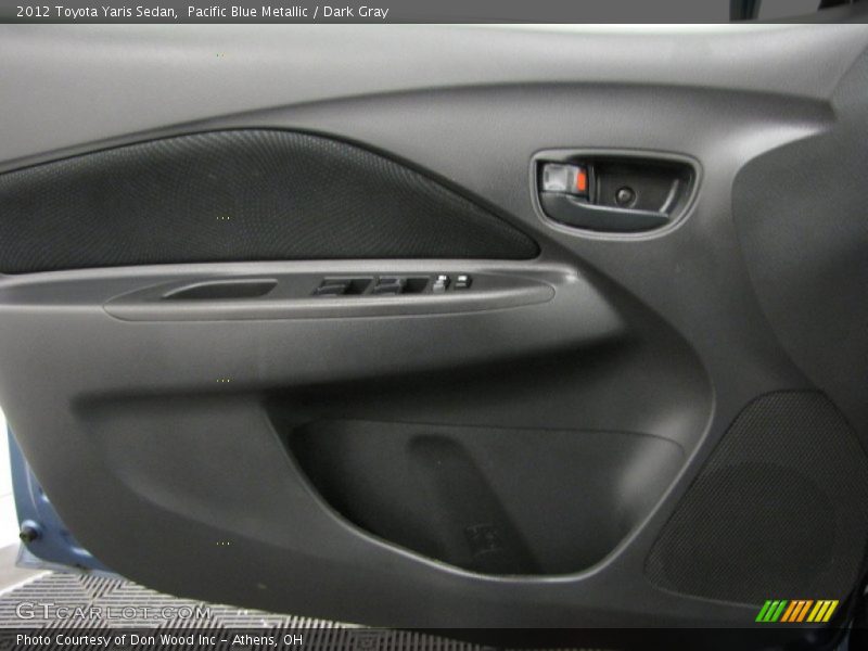 Pacific Blue Metallic / Dark Gray 2012 Toyota Yaris Sedan