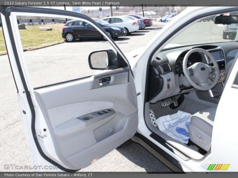 Satin White Pearl / Platinum 2010 Subaru Forester 2.5 XT Limited