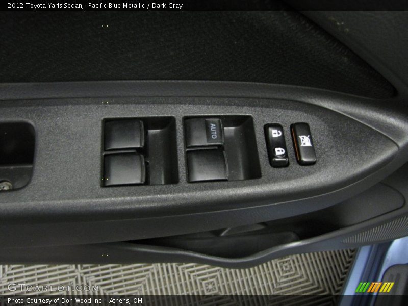 Pacific Blue Metallic / Dark Gray 2012 Toyota Yaris Sedan