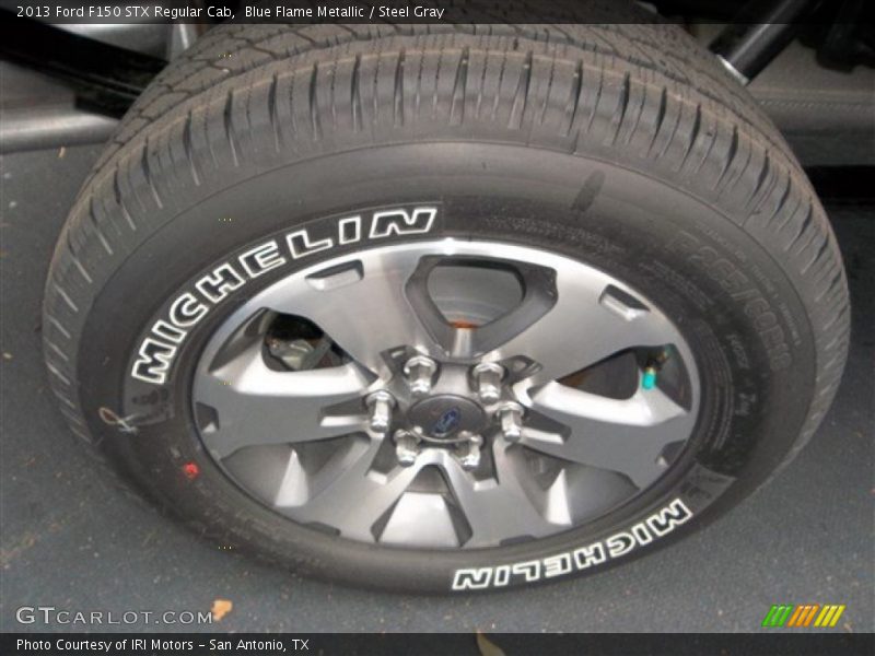 Blue Flame Metallic / Steel Gray 2013 Ford F150 STX Regular Cab