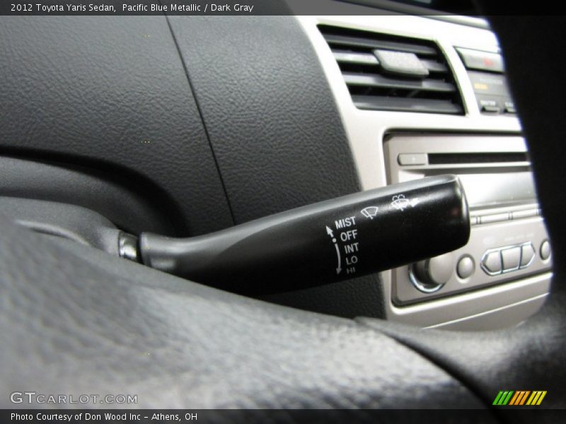 Pacific Blue Metallic / Dark Gray 2012 Toyota Yaris Sedan