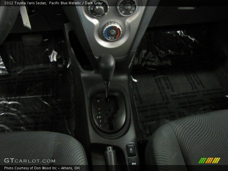 Pacific Blue Metallic / Dark Gray 2012 Toyota Yaris Sedan